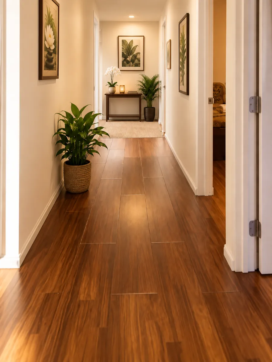 Hallway to the private rooms at Relax Massage in Lancaster, CA
