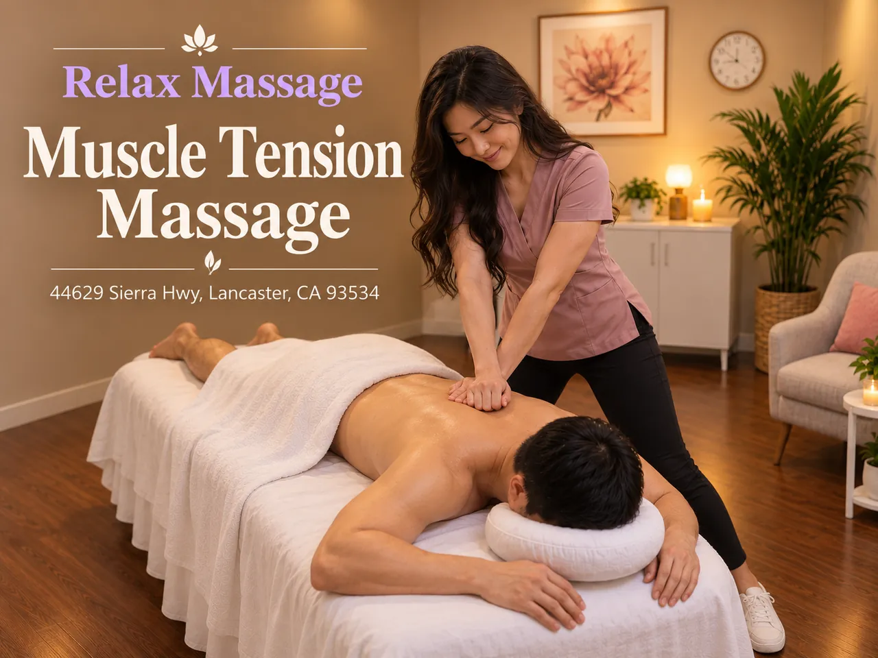 Muscle Tension Massage in Lancaster, CA at Relax Massage