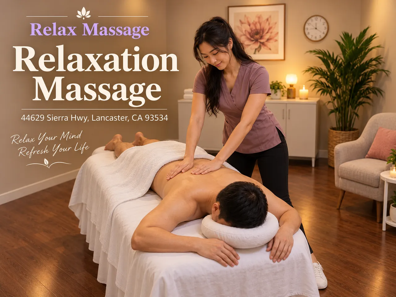 Relaxation Massage in Lancaster, CA at Relax Massage